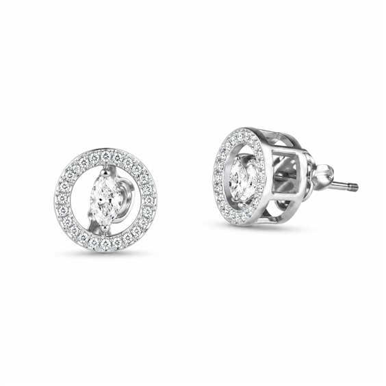 Earrings Ultima Edizione Woman Classic in Silver OAO7652-BIANCO - OAO7652-BIANCO